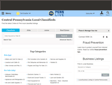 Tablet Screenshot of classifieds.pennlive.com