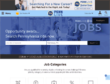 Tablet Screenshot of jobs.pennlive.com